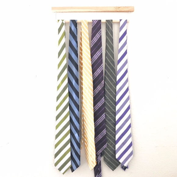 COLORFUL STRIPE PLAID TIE BUNDLE 6 PC